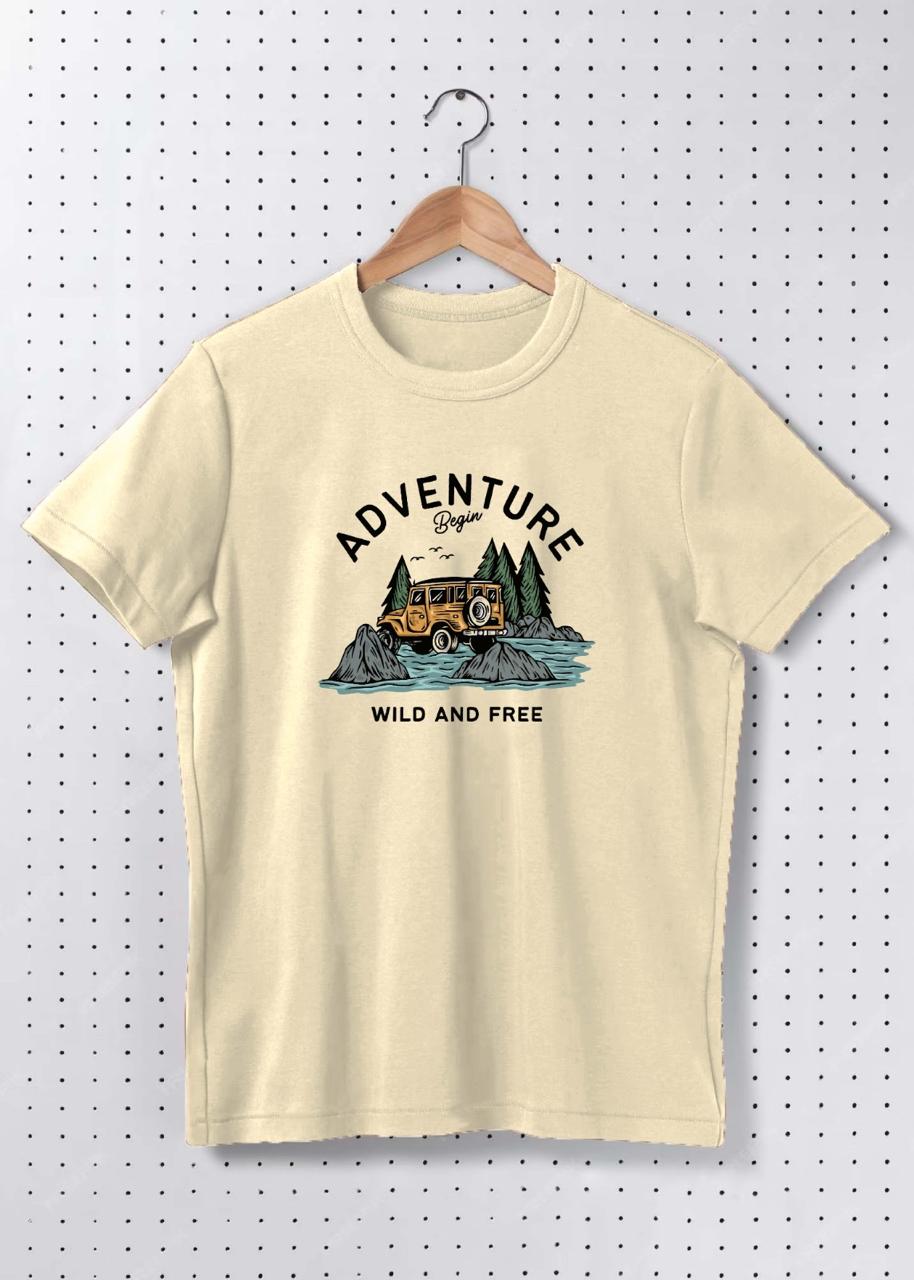 Premium Cotton Adventure Graphic Oversized T-Shirt – Wild & Free Explorer Streetwear