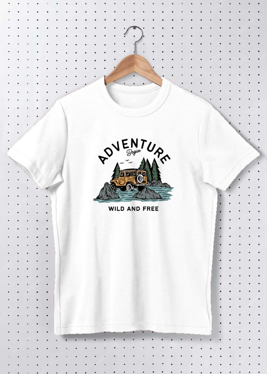 Premium Cotton Adventure Graphic Oversized T-Shirt – Wild & Free Explorer Streetwear