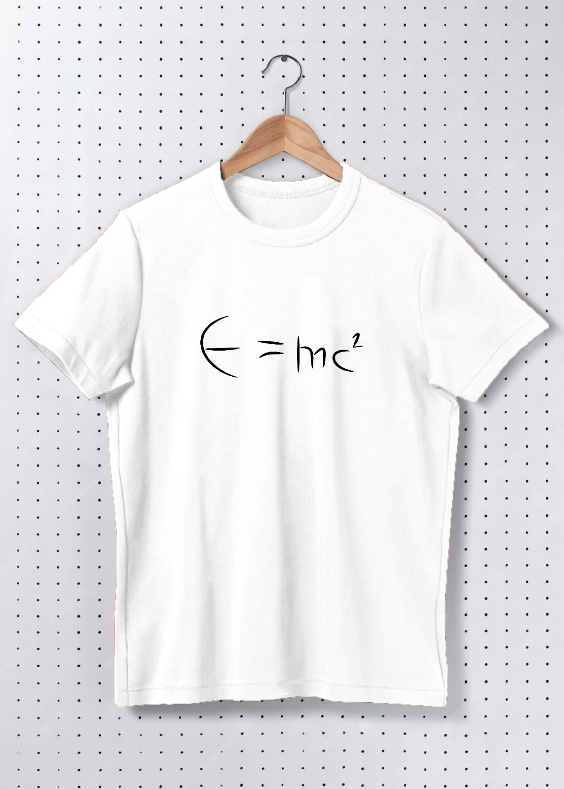 Premium Cotton “E = mc²” Minimal Science Graphic Oversized T-Shirt