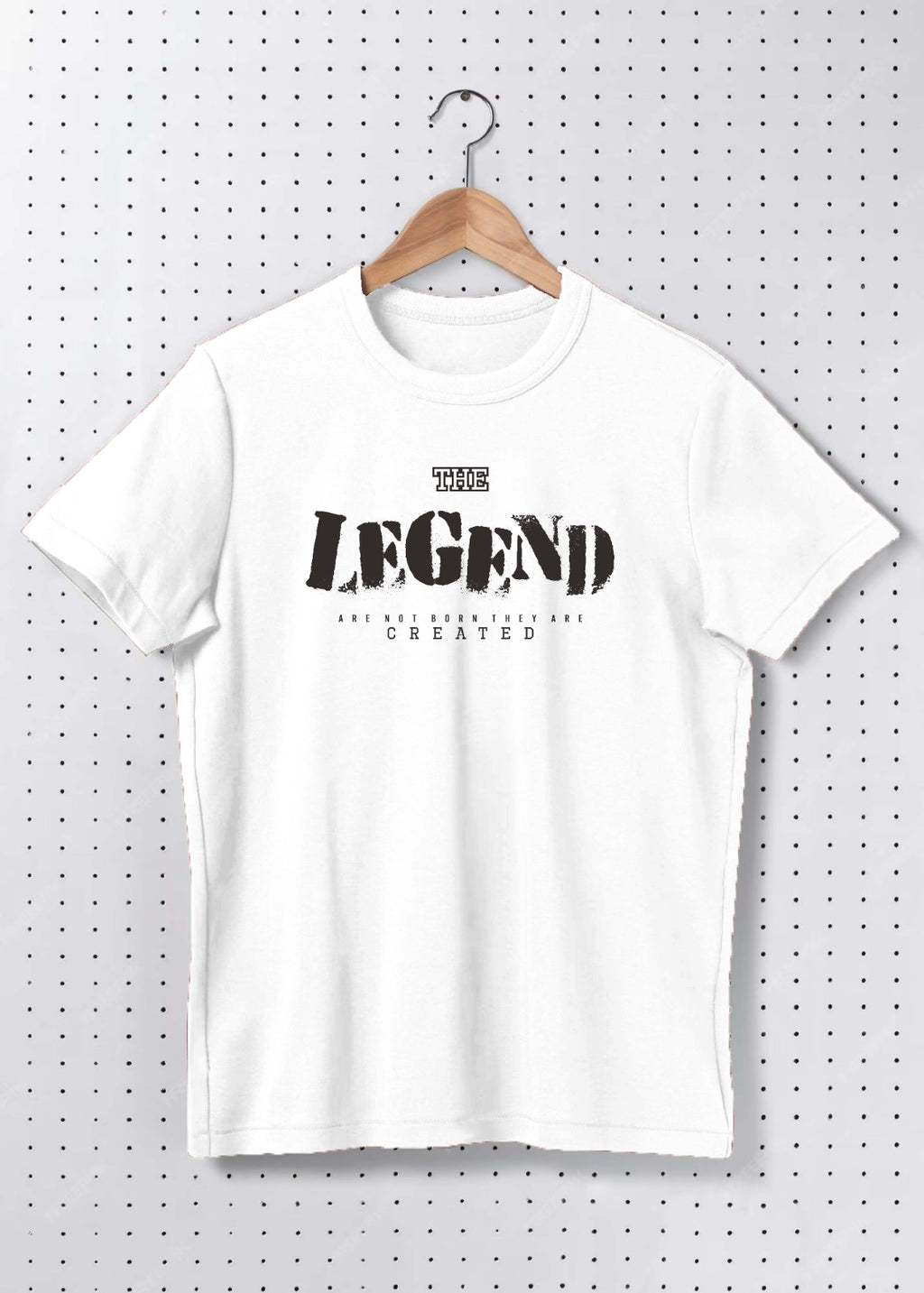 Premium Cotton “The Legend” Minimal Typography Graphic Oversized T-Shirt