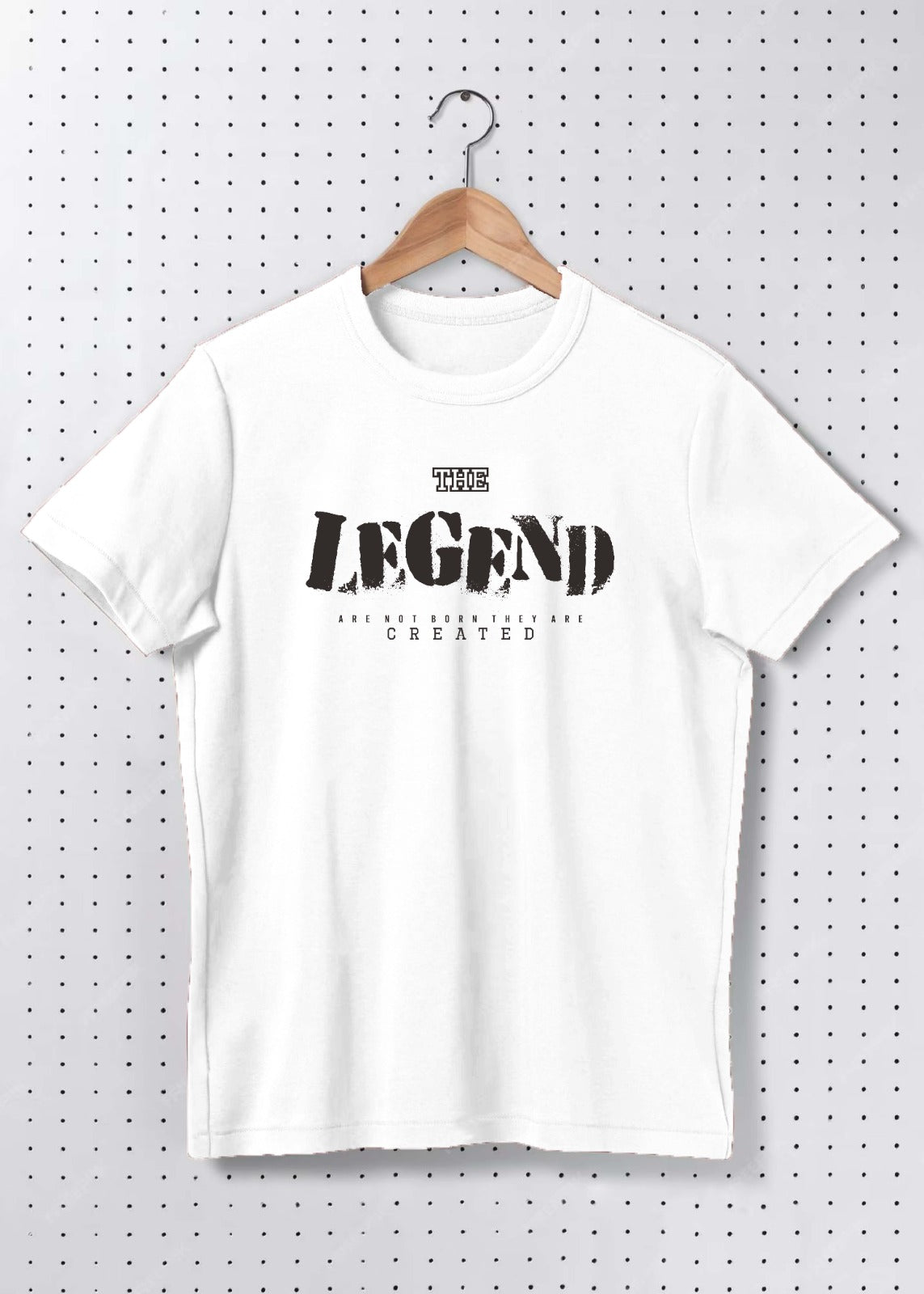 Premium Cotton “The Legend” Minimal Typography Graphic Oversized T-Shirt
