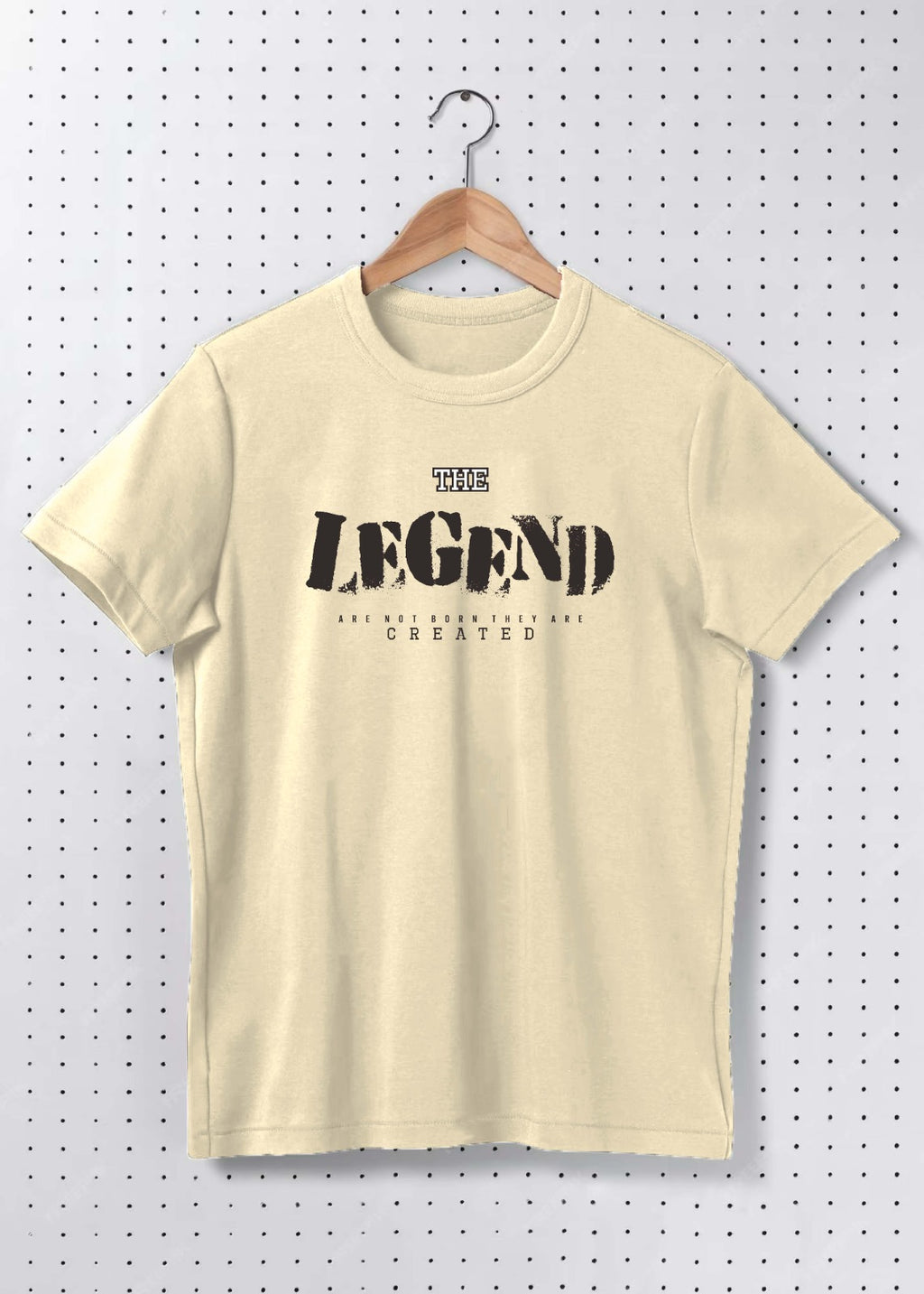 Premium Cotton “The Legend” Minimal Typography Graphic Oversized T-Shirt
