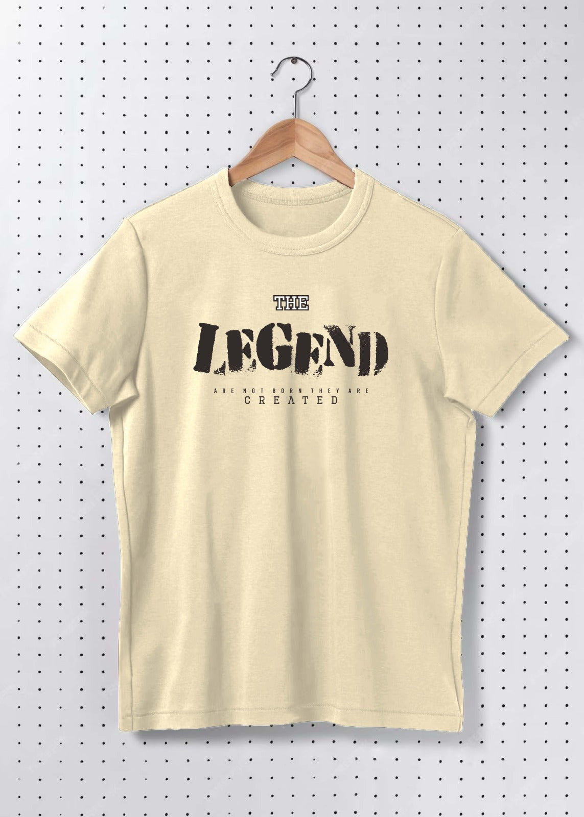 Premium Cotton “The Legend” Minimal Typography Graphic Oversized T-Shirt
