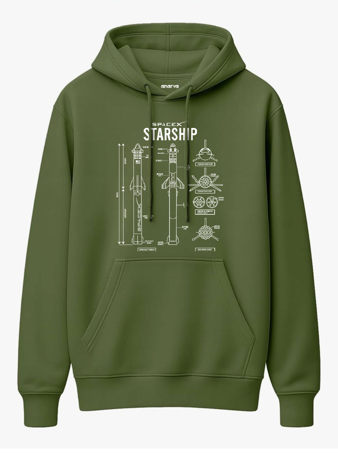 Premium Cotton Starship Oversized Hoodie for Men & Women