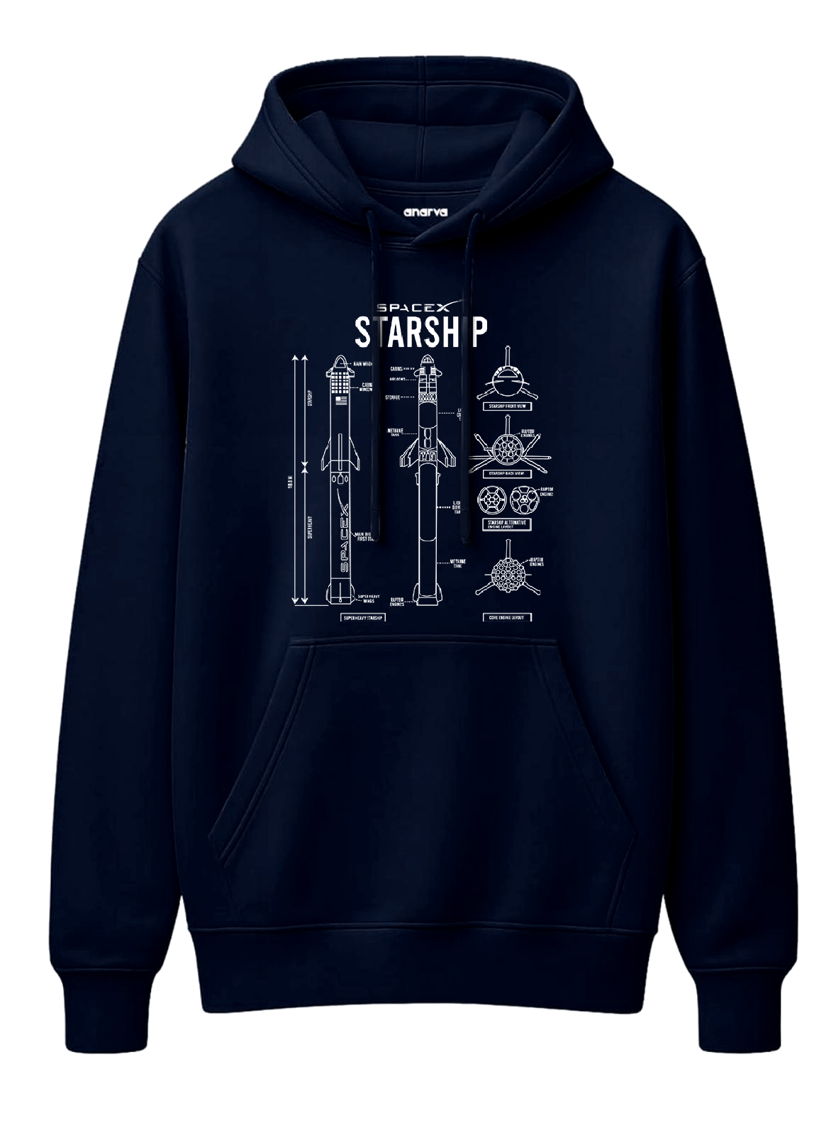 Premium Cotton Starship Oversized Hoodie for Men & Women