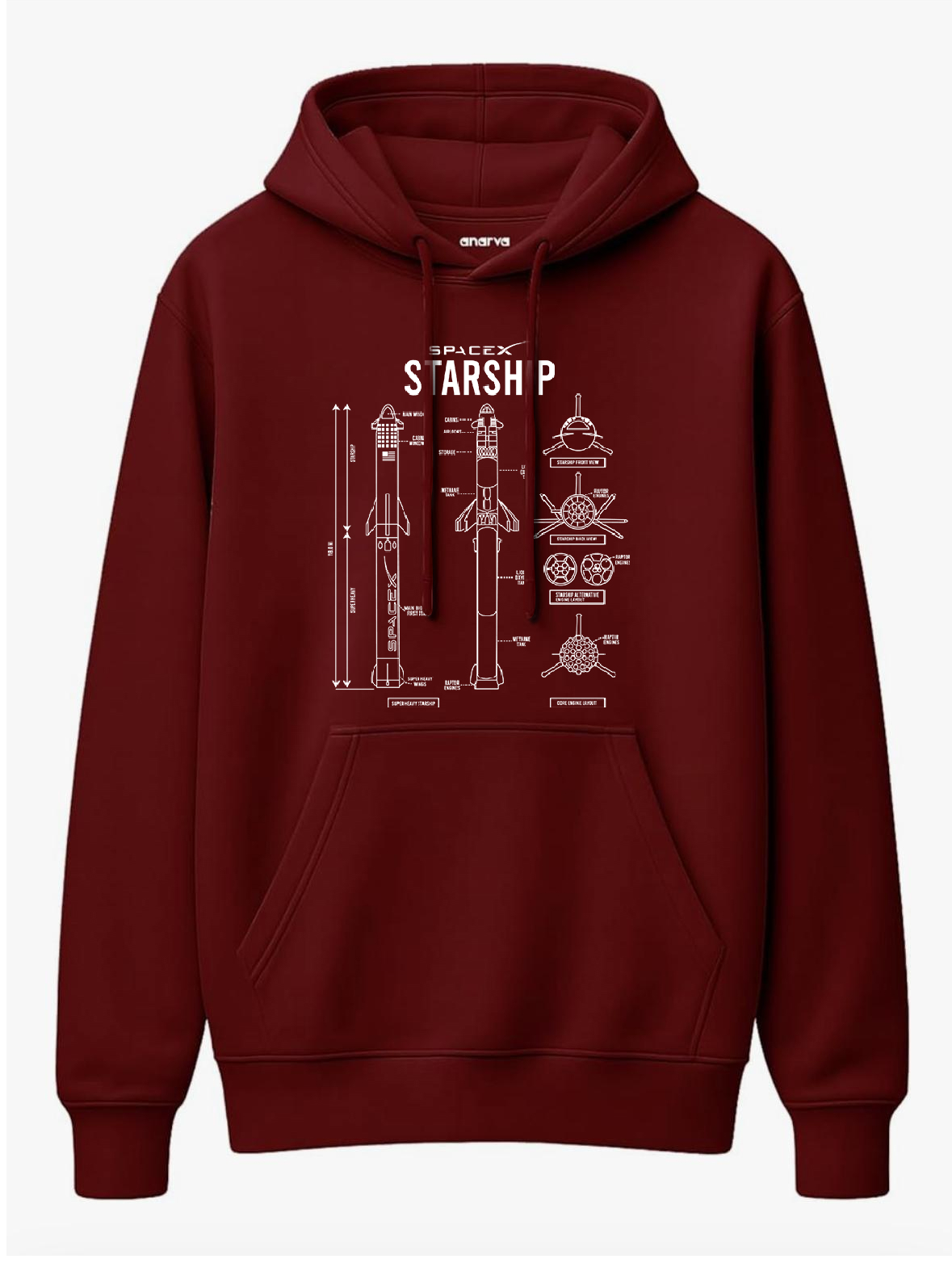 Premium Cotton Starship Oversized Hoodie for Men & Women